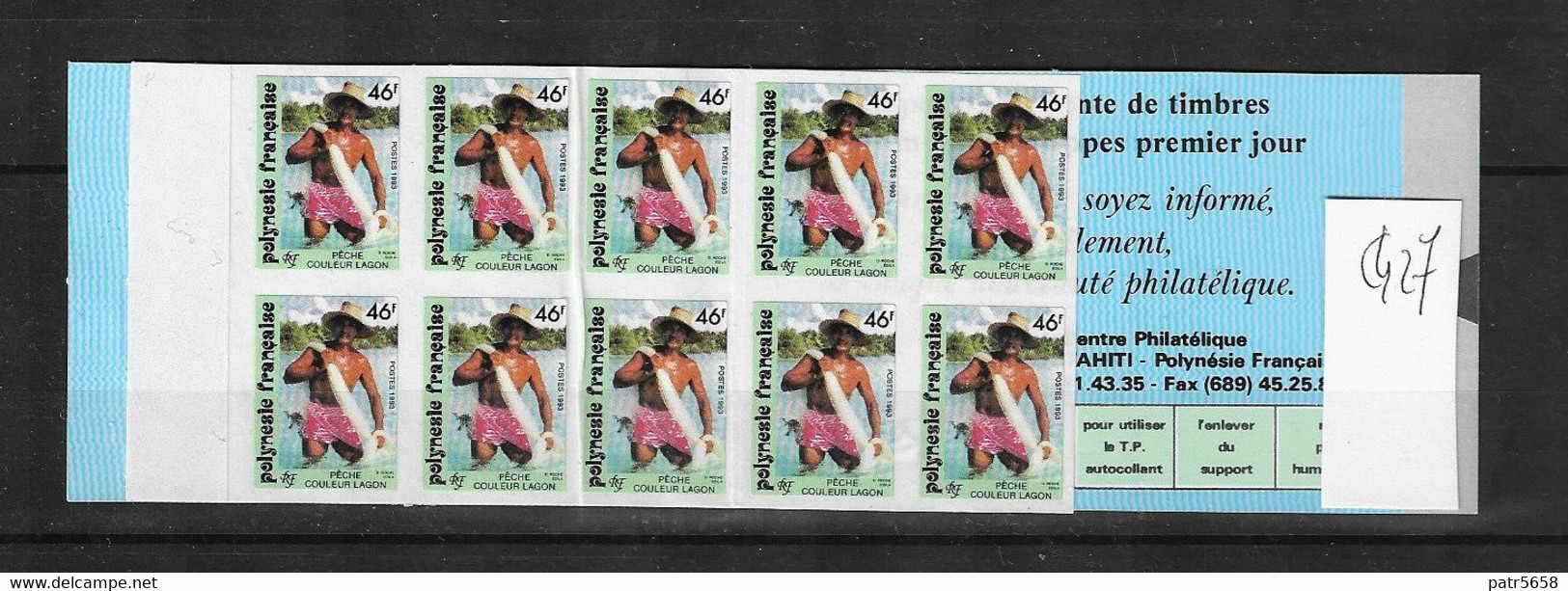 Pêche Couleur Lagon - Format 25x17 (Carnet De 10 Timbres) - 1993 N°C427 - Neuf** - Booklets