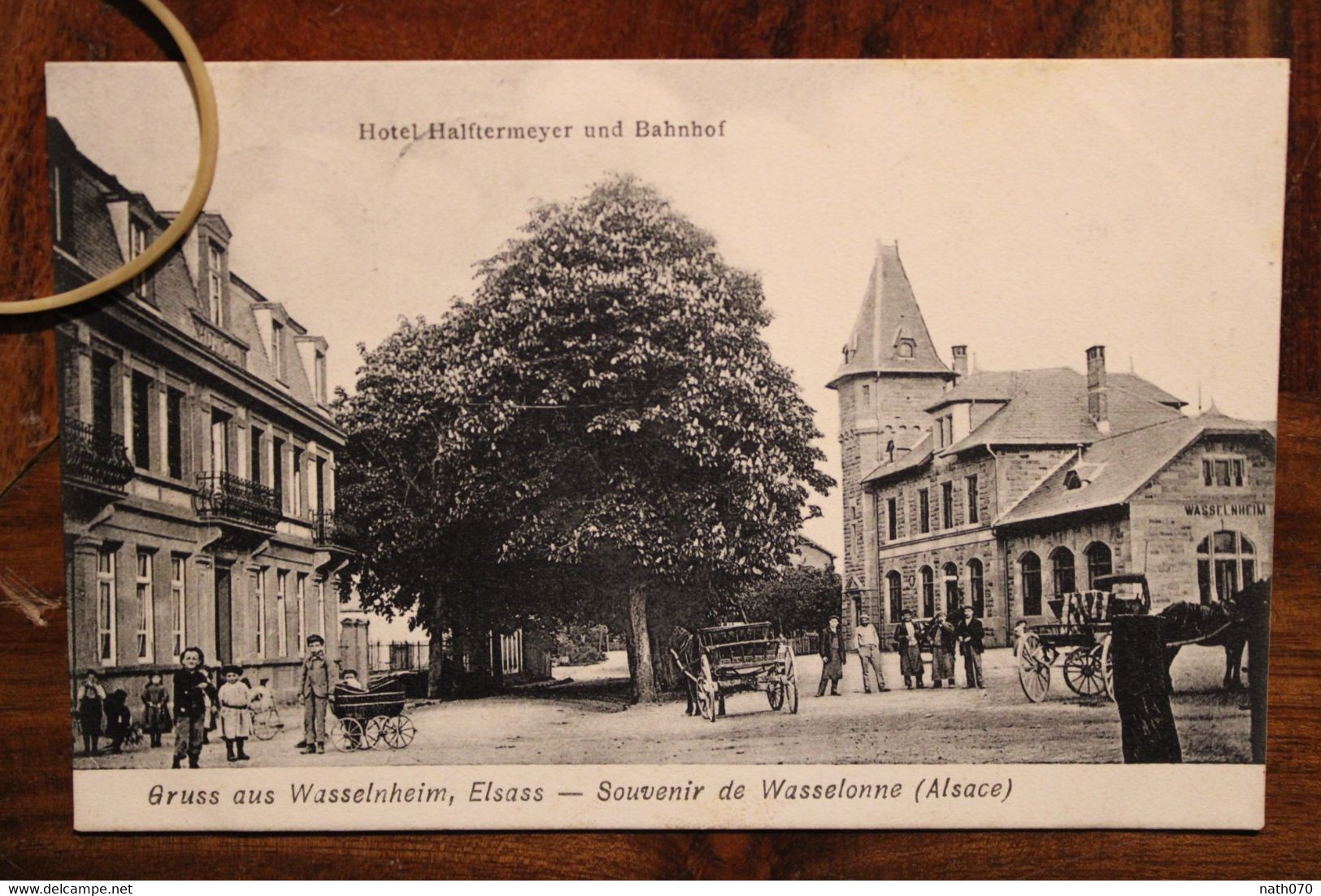 AK 1907 Cpa Gruss Aus Gruß Wasselonne Wasselnheim Deutsches Reich Litho Elsass Alsace Hotel Halftermayer Bahnhof Gare - Wasselonne