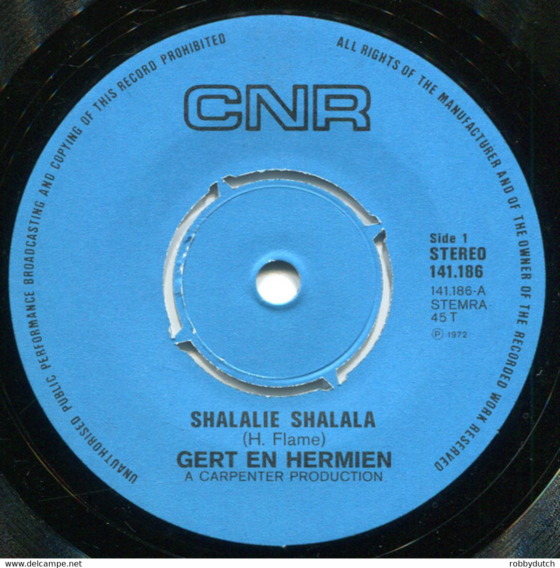 * 7" *  GERT En HERMIEN - SHALALIE SHALALA (Holland 1972 EX-) - Sonstige - Niederländische Musik