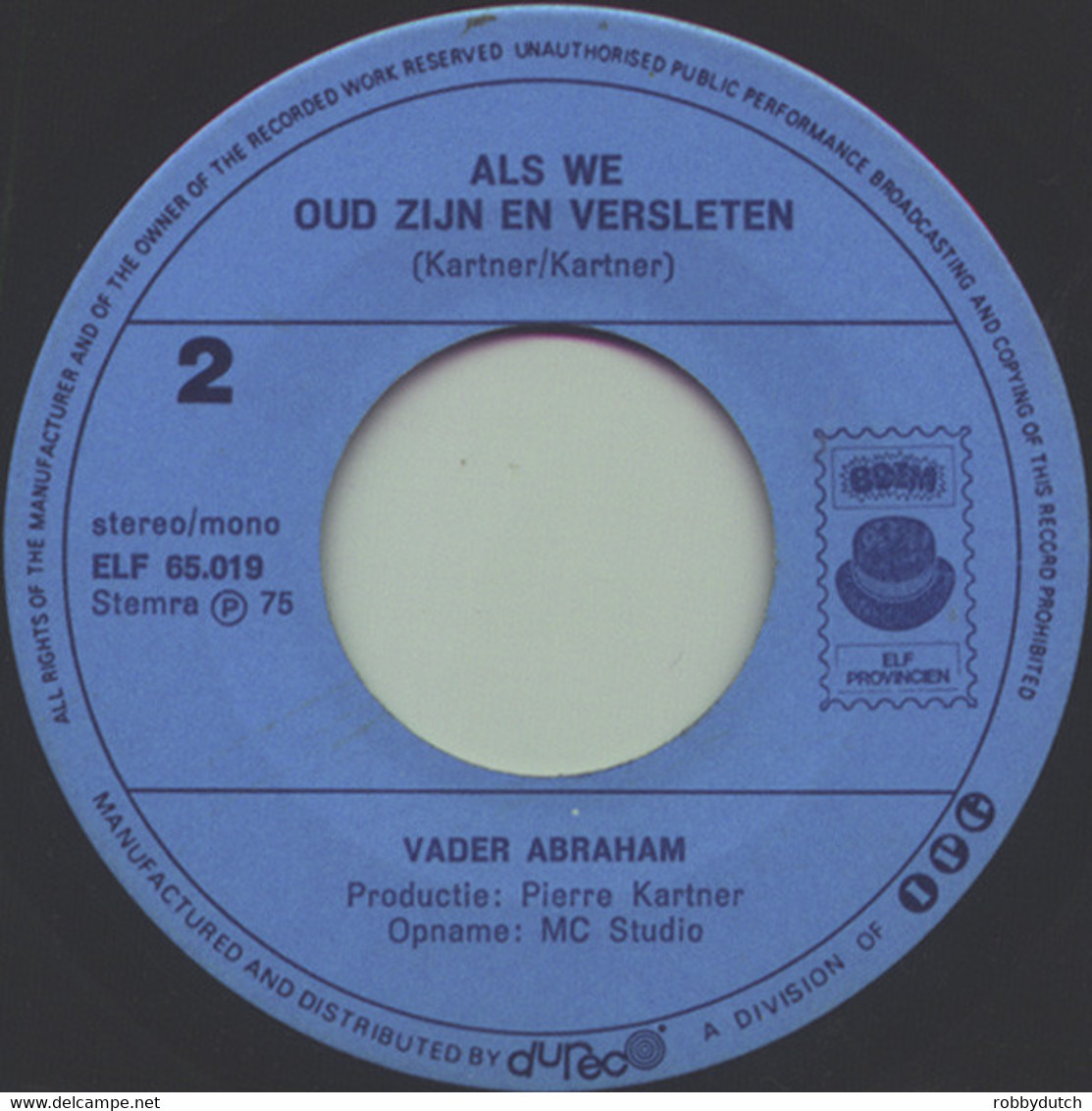 * 7" *  VADER ABRAHAM - 'T KLEINE CAFÉ AAN DE HAVEN (Holland 1976) - Otros - Canción Neerlandesa