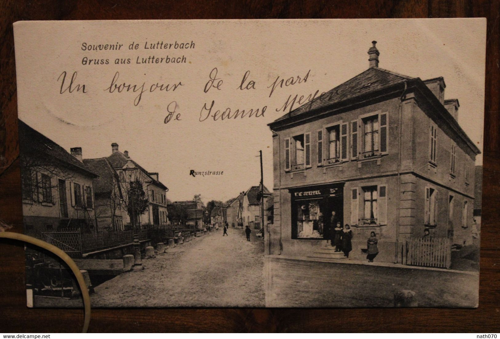 AK 1905 Cpa Gruss Aus Gruß Lutterbach Runzstrasse Deutsches Reich Litho Elsass - Other & Unclassified