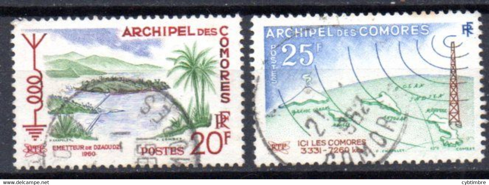 Comores: Yvert N° 17/18 - Used Stamps