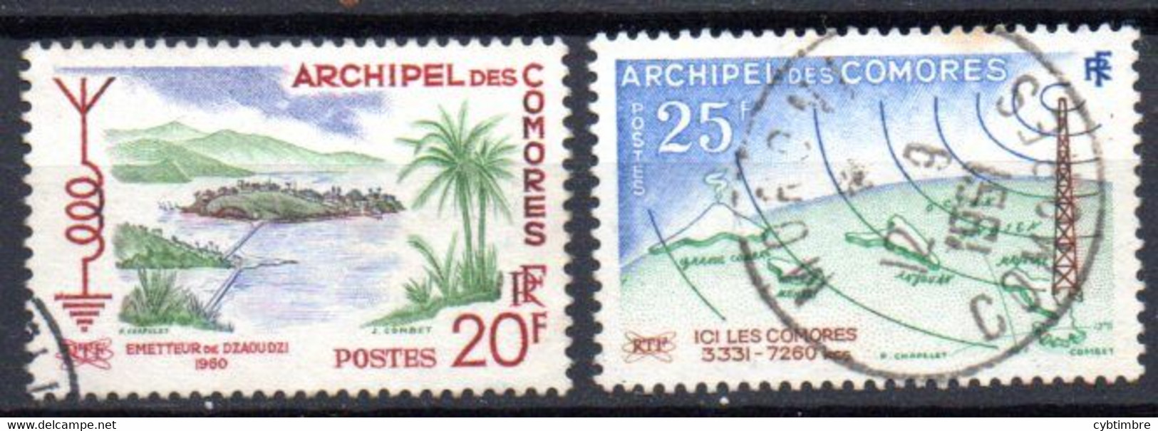 Comores: Yvert N° 17/18 - Used Stamps