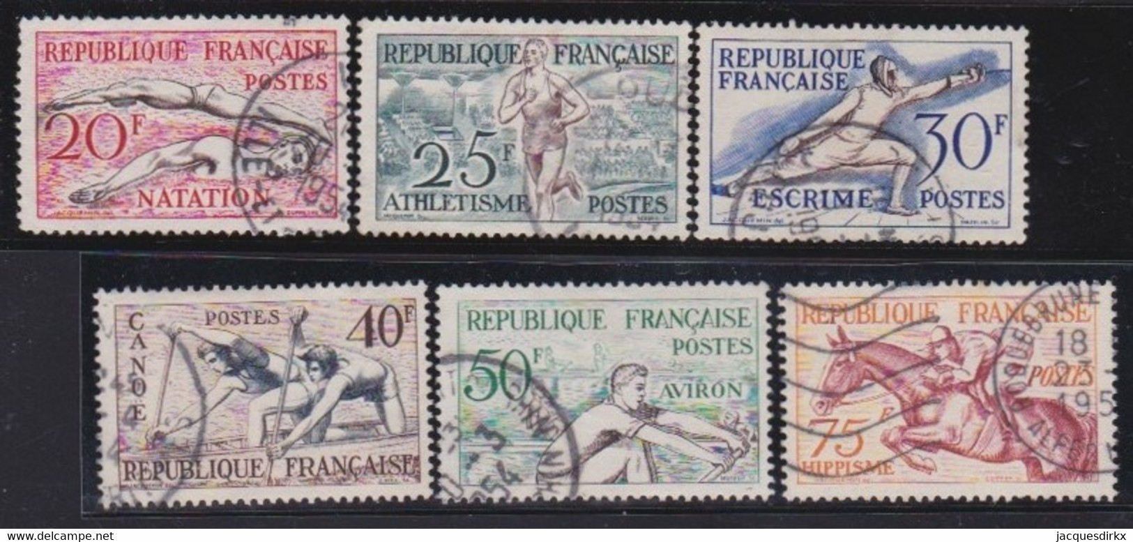 France   .   Y&T   .    960/965   .     O      .     Oblitéré - Usados