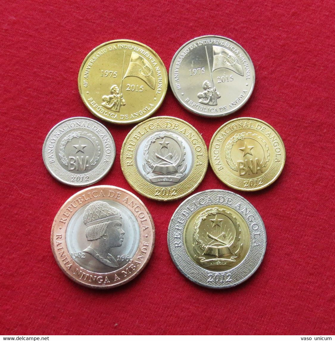 Angola Set 50 Centimos 1 5 10 20 50 100 Kwanza 2012 2014 2016 Unc - Angola