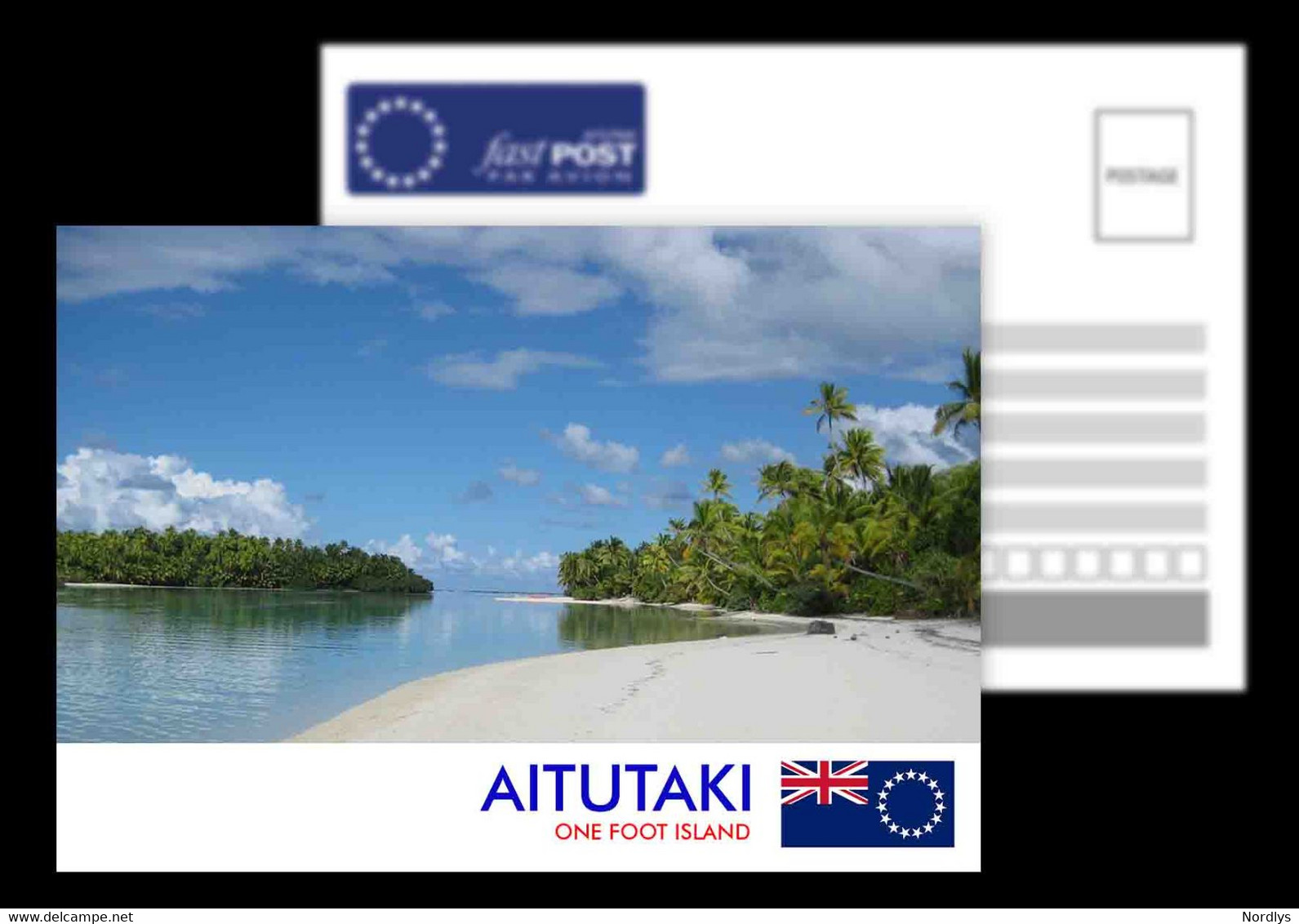 Aitutaki / One Foot Island / Cook Islands / Postcard / View Card - Isole Cook