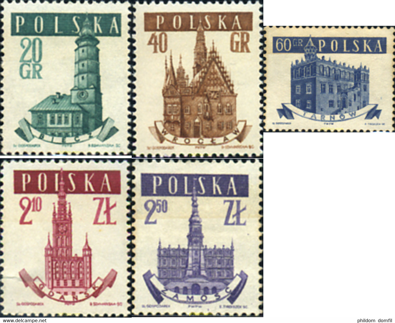 169865 MNH POLONIA 1958 HOTELES DE CIUDAD - Sin Clasificación