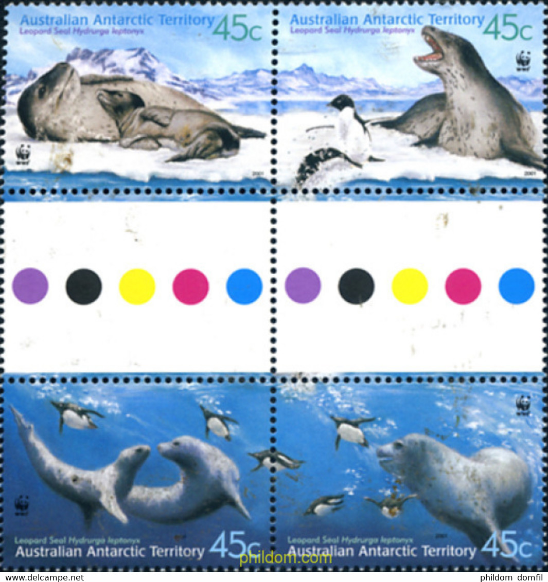 3944 MNH ANTARTIDA AUSTRALIANA 2001 FOCA LEOPARDO - Used Stamps