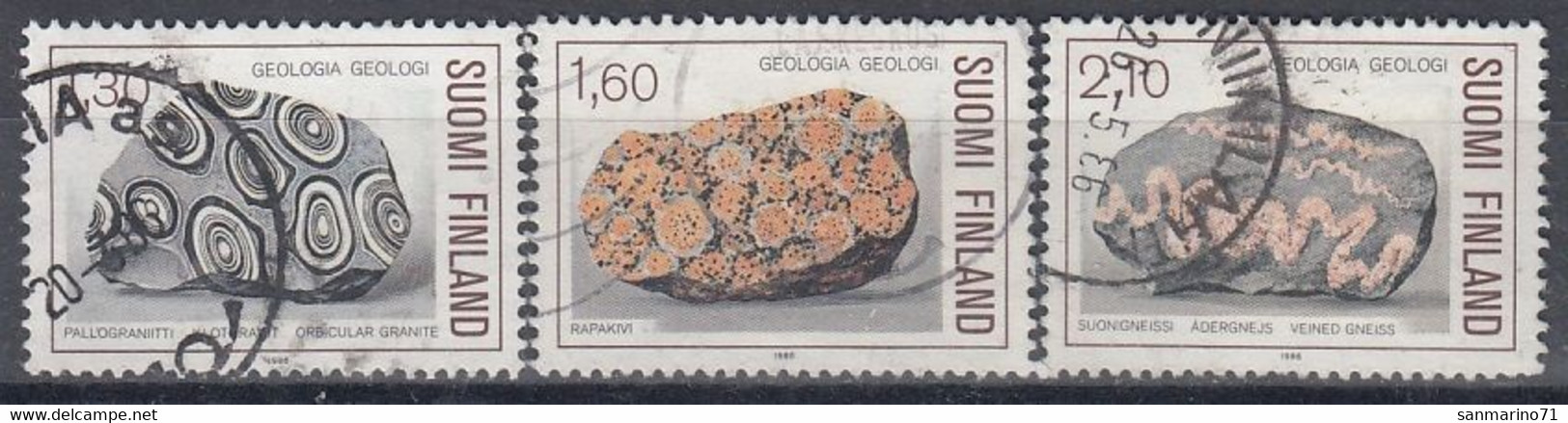 FINLAND 982-984,used,falc Hinged - Minéraux