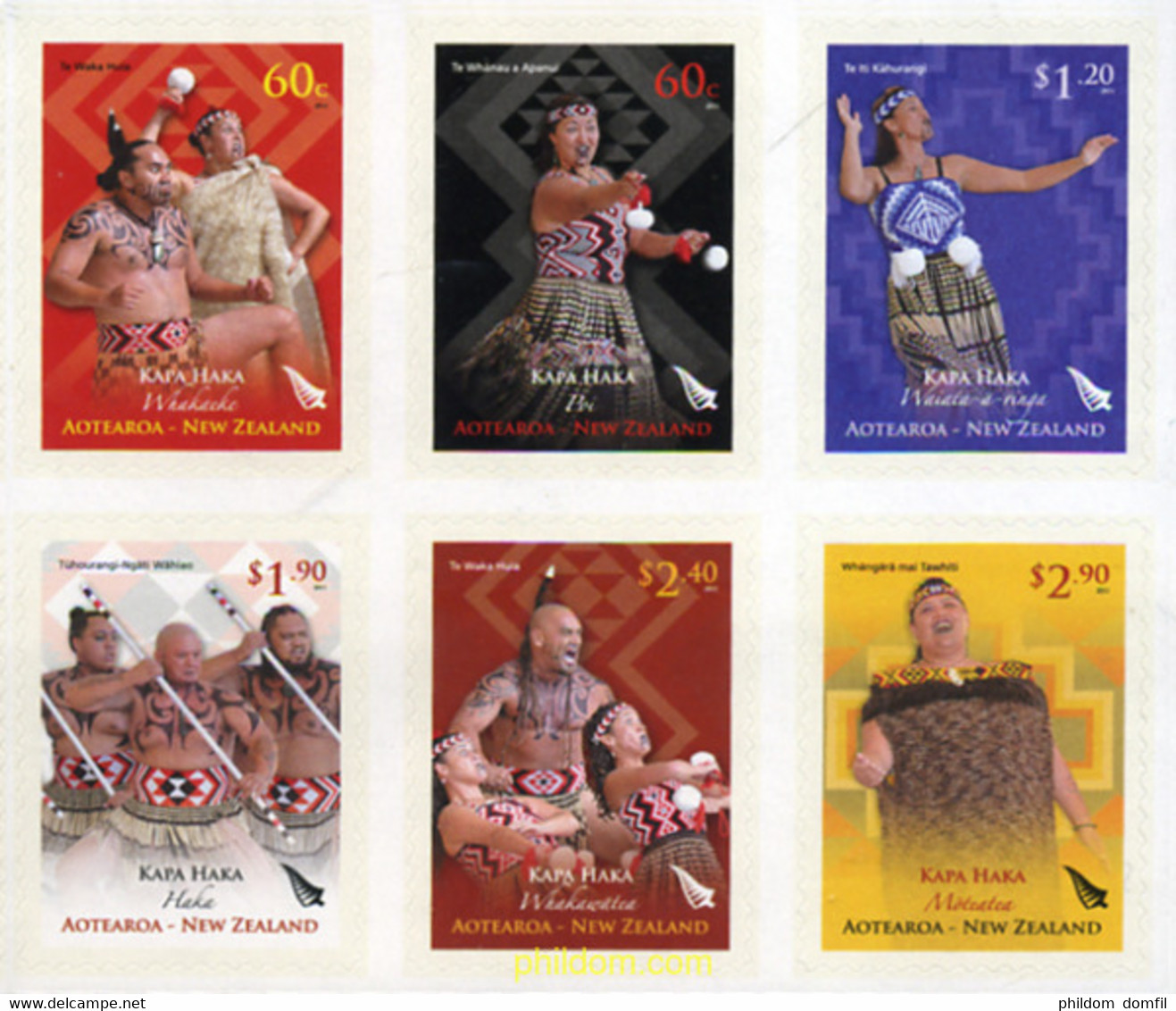 349111 MNH NUEVA ZELANDA 2011 CULTURA MAORI - Plaatfouten En Curiosa