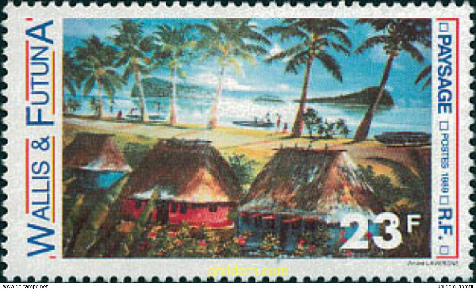 36747 MNH WALLIS Y FUTUNA 1989 PAISAJE - Used Stamps