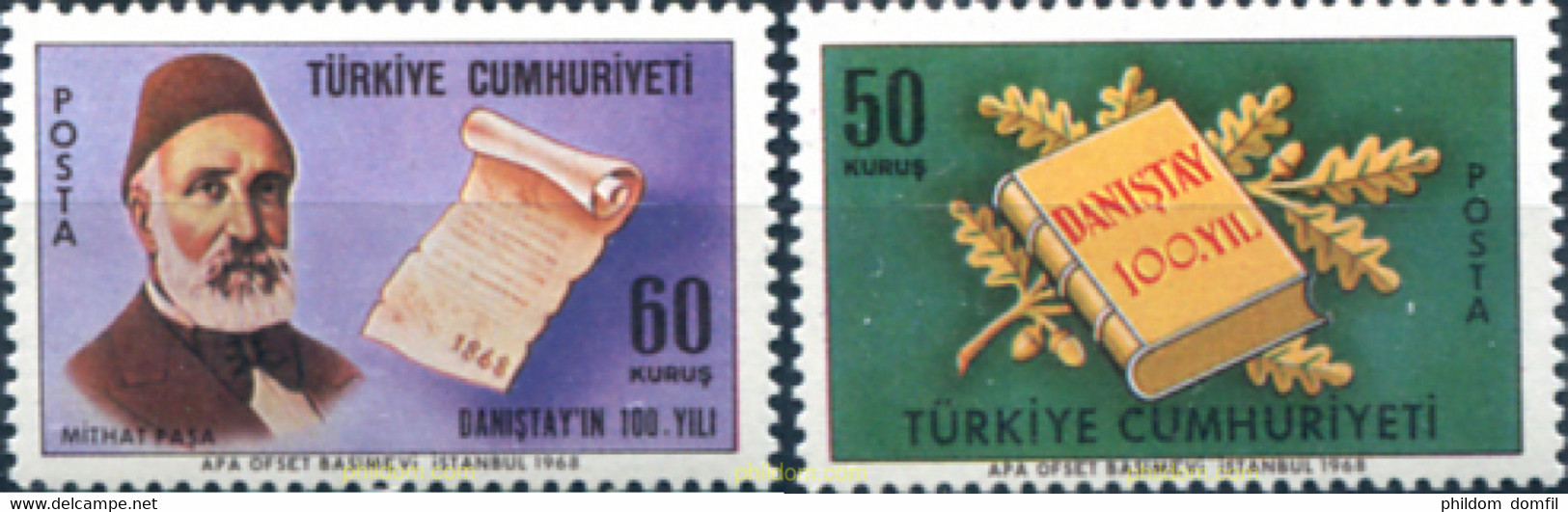 172562 MNH TURQUIA 1968 CENTENARIO DEL PATIO DE LLAMADAS - Colecciones & Series