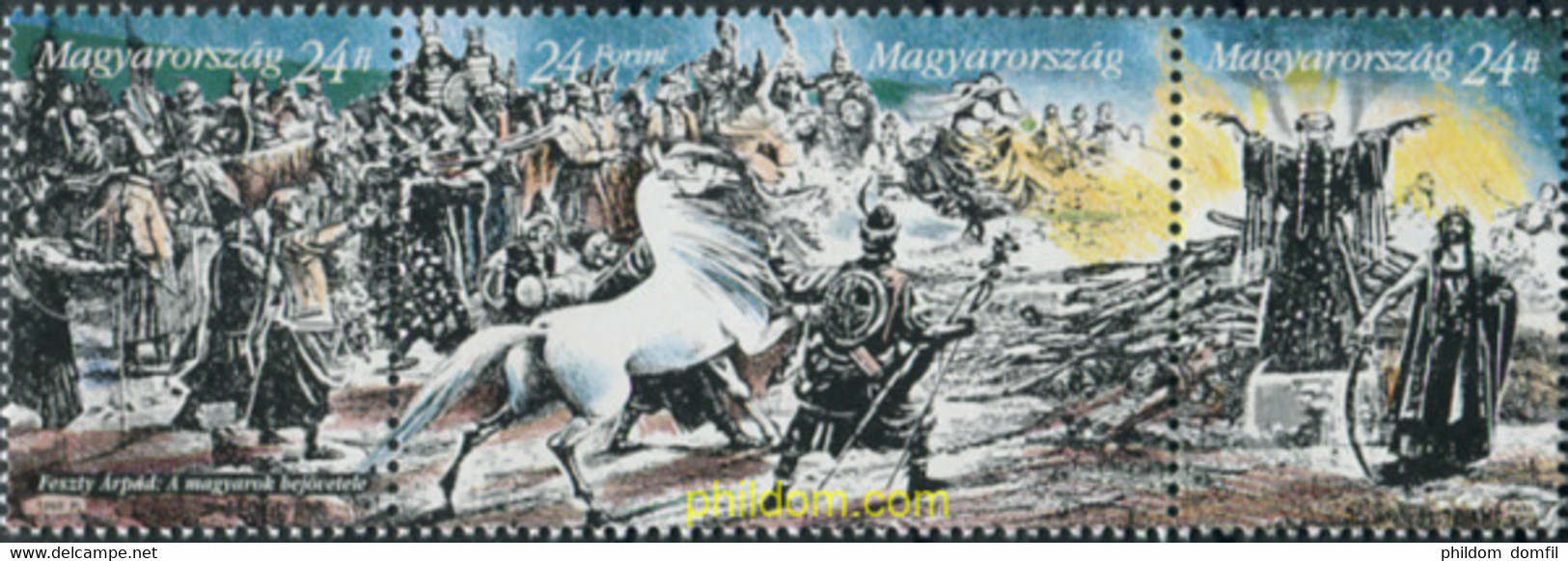 325532 MNH HUNGRIA 1996 HISTORIA POSTAL - Usati