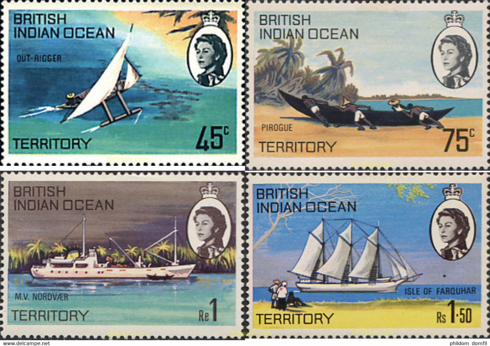 72849 MNH OCEANO INDICO BRITANICO 1969 BARCOS - Territoire Britannique De L'Océan Indien