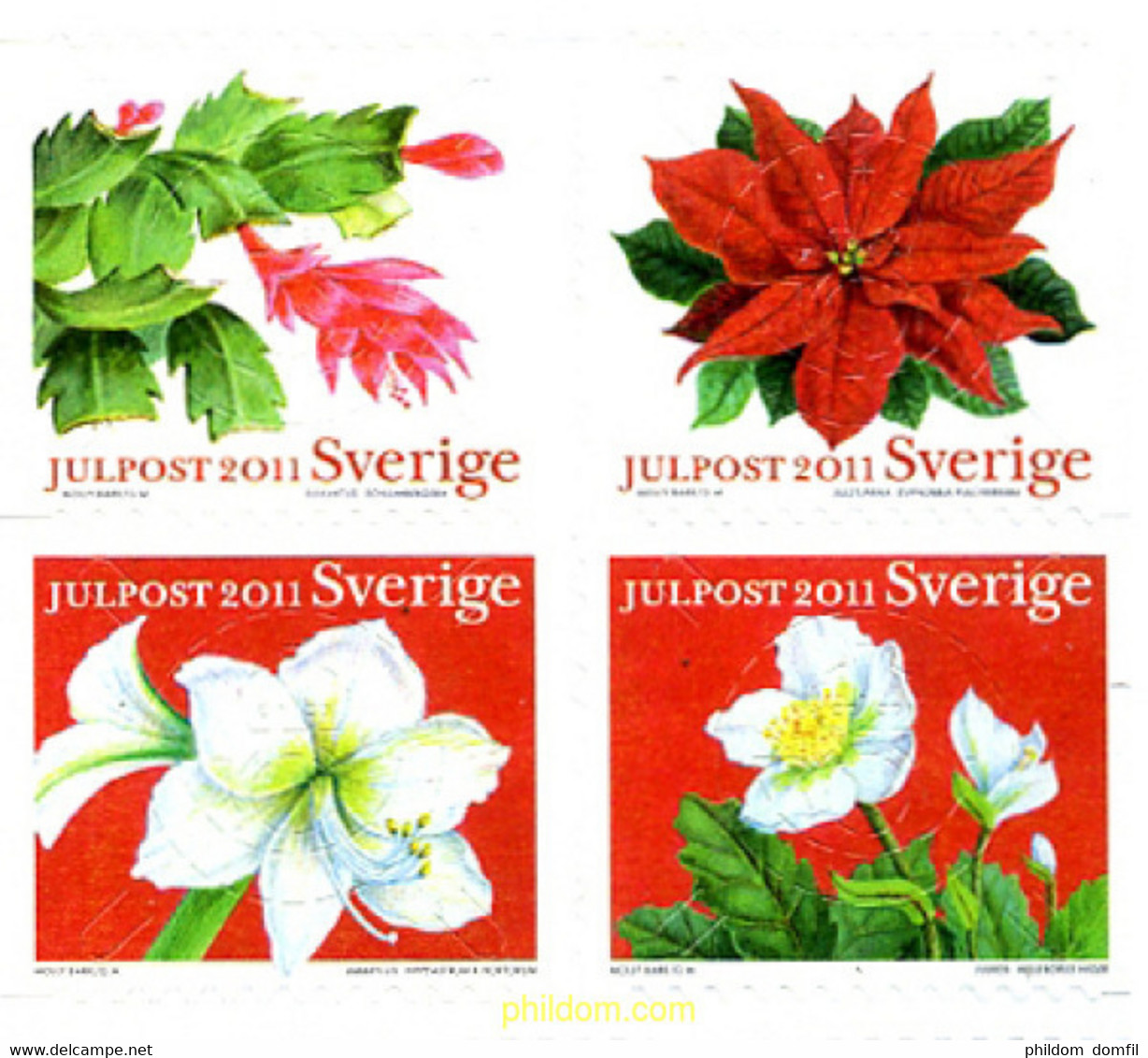 304489 MNH SUECIA 2011 FLORES DE NAVIDAD - Used Stamps