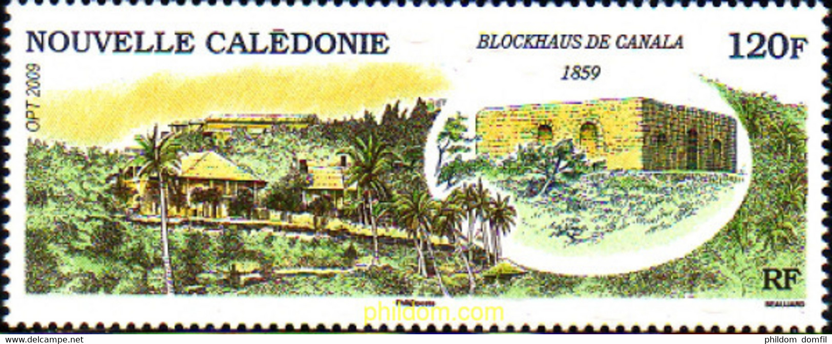 236426 MNH NUEVA CALEDONIA 2009 BLOCKHAUS DE CANALA - Used Stamps