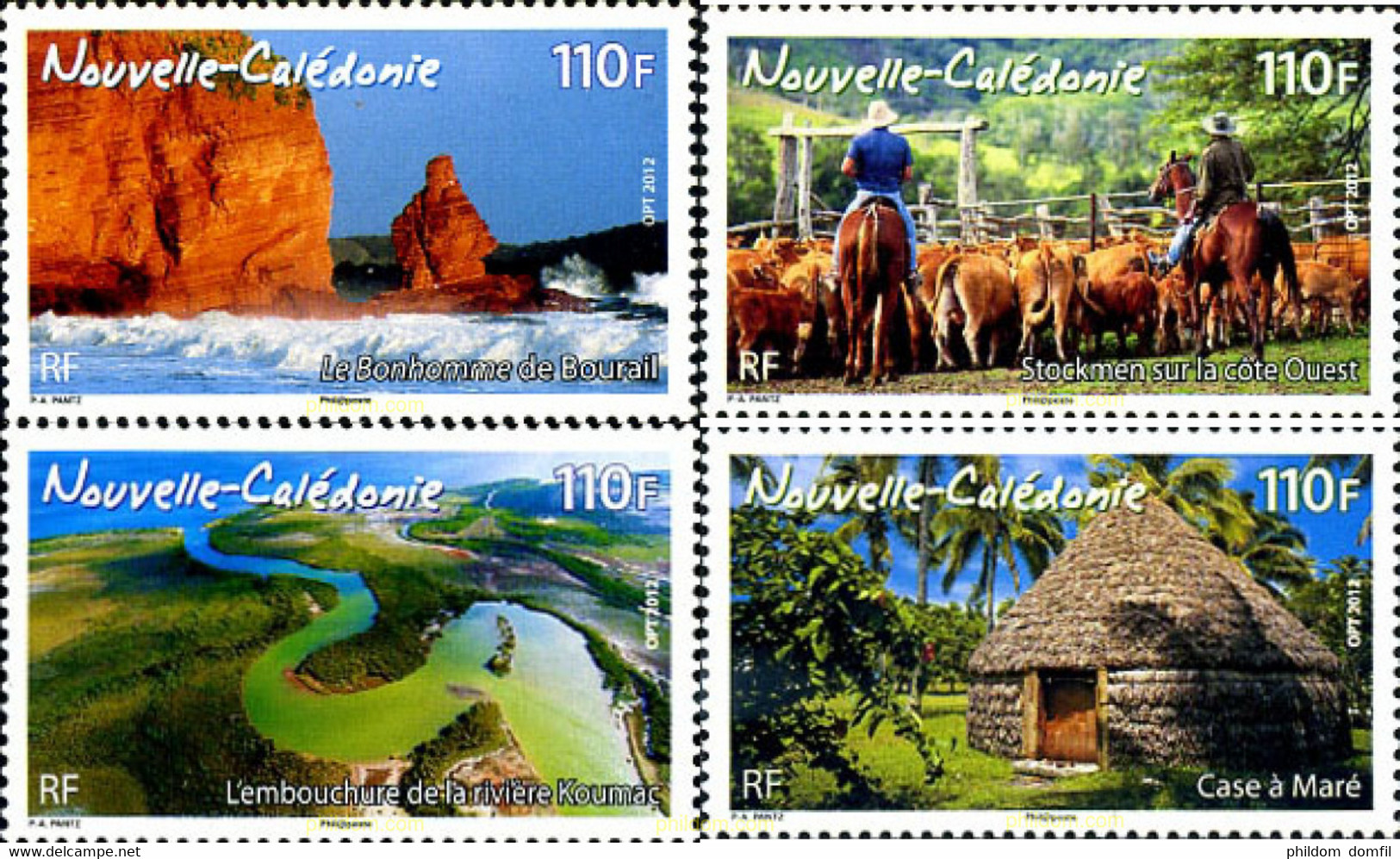 293419 MNH NUEVA CALEDONIA 2012 TURISMO - Usados