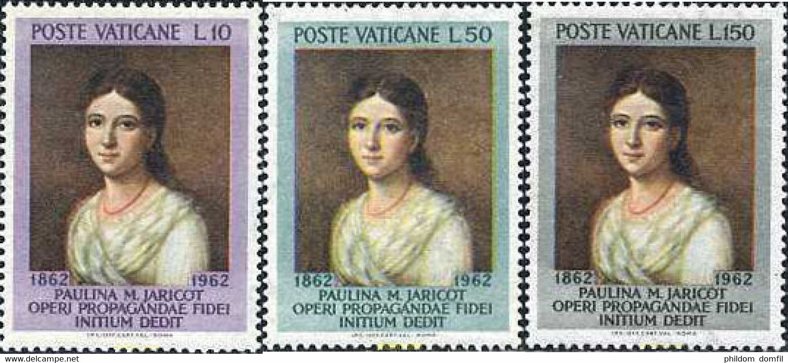 684263 HINGED VATICANO 1962 CENTENARIO DE LA MUERTE DE PAULINE MARIE JARICOT - Used Stamps