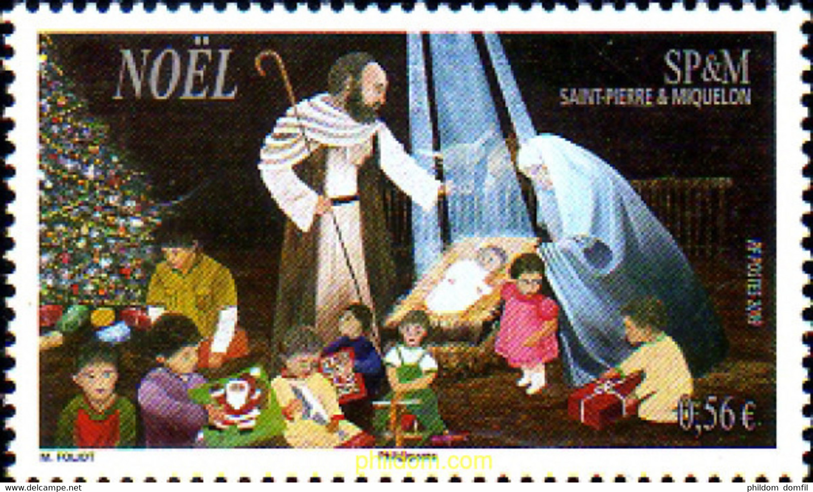 238174 MNH SAN PEDRO Y MIQUELON 2009 NAVIDAD - Usados