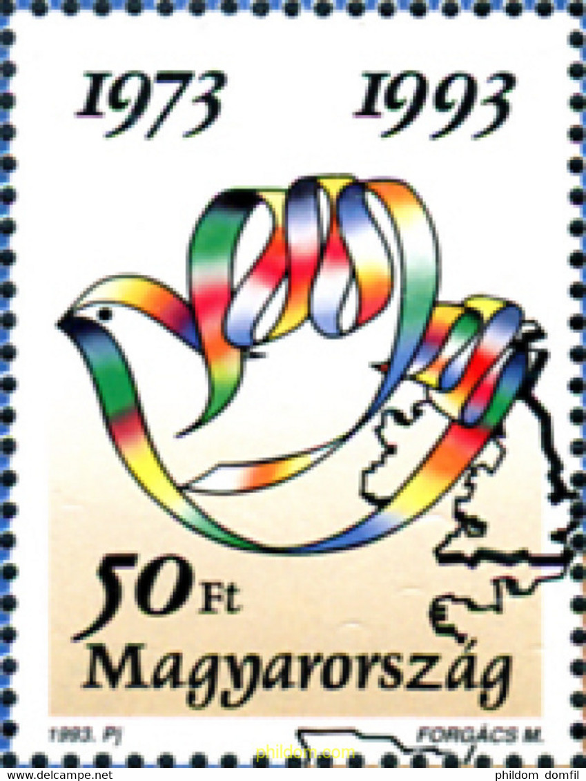 325771 MNH HUNGRIA 1993 CONFERENCIA SEGURIDAD EUROPEA - Usado