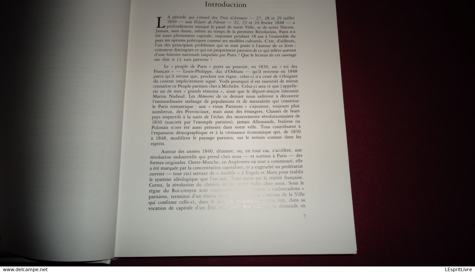 PARIS PENDANT LA MONARCHIE DE JUILLET 1830 1848 Nouvelle Histoire de Paris Histoire France Urbanisme Chemins de Fer Vie