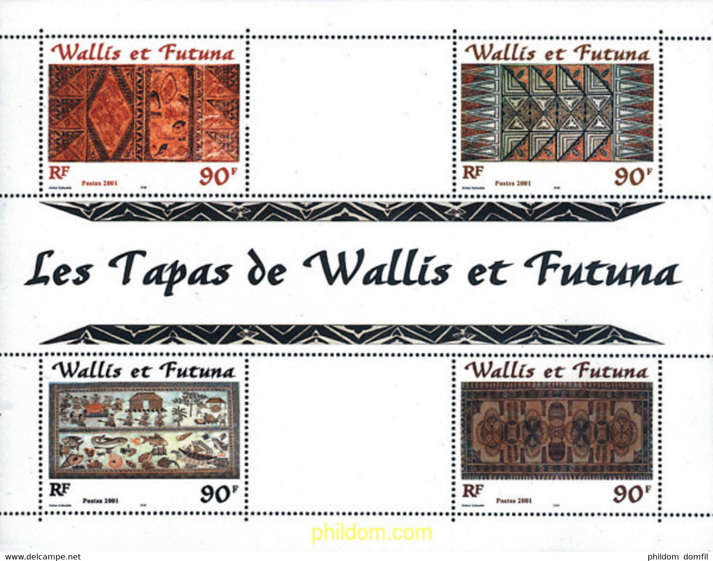 74999 MNH WALLIS Y FUTUNA 2001 MOTIVOS DE TAPA - Usati