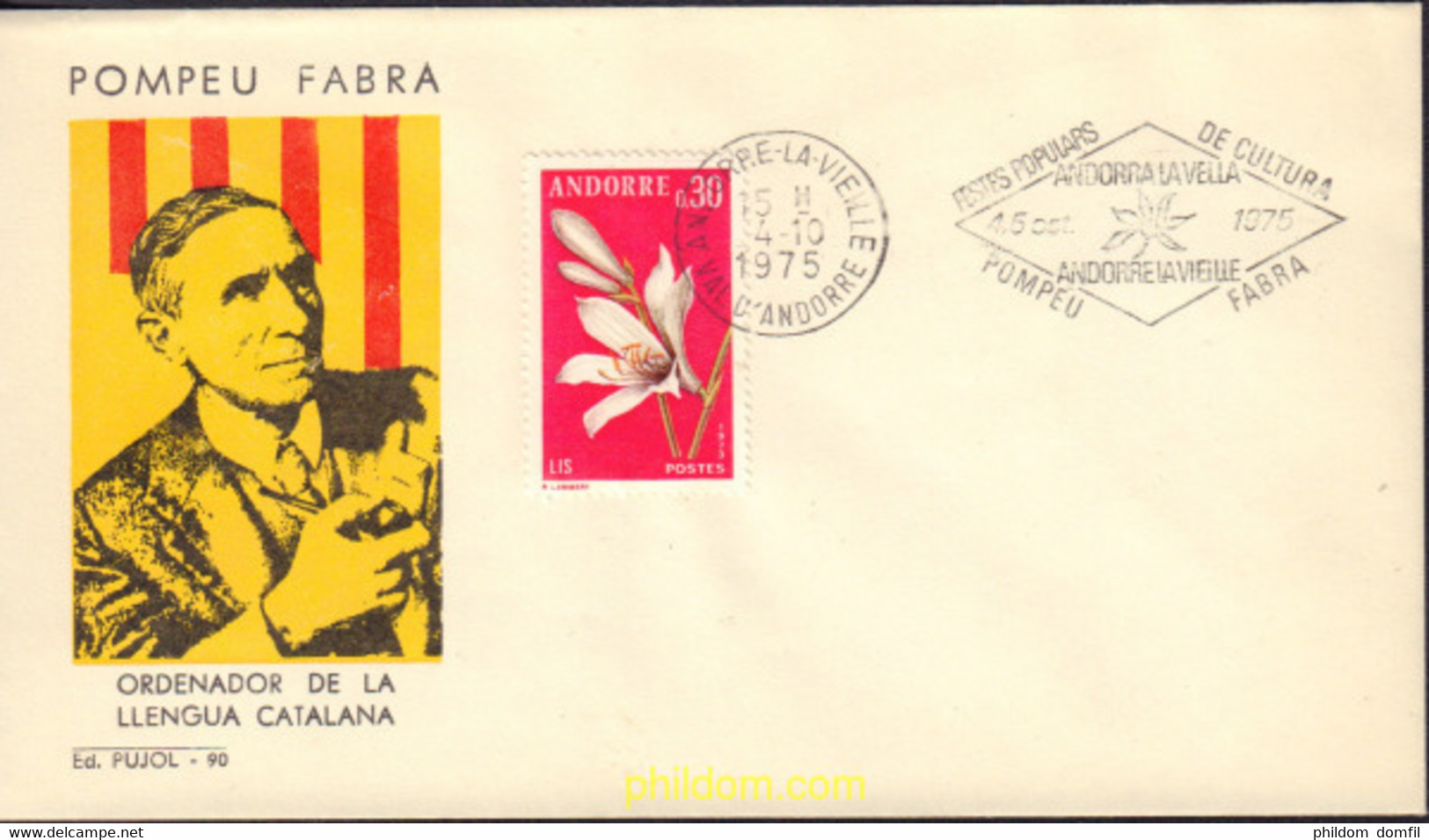 582885 MNH ANDORRA. Admón Francesa 1973 FLORES DE LOS VALLES DE ANDORRA - Collezioni