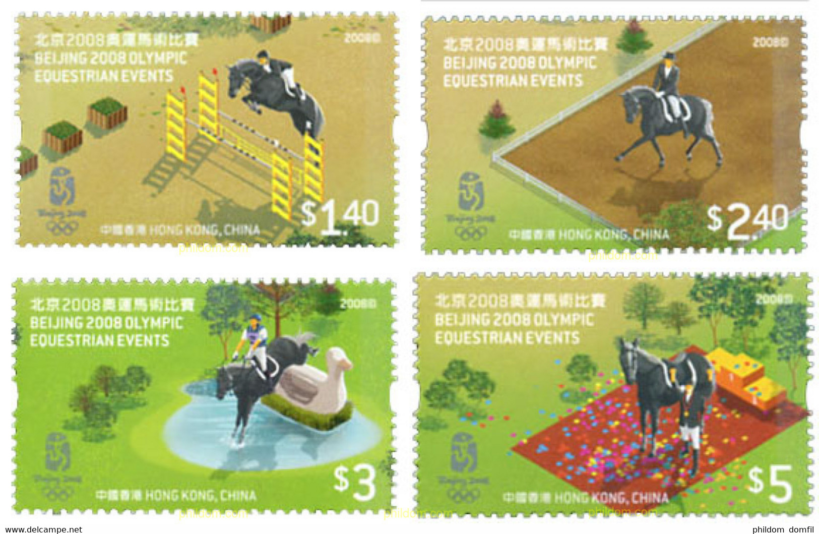 217362 MNH HONG KONG 2008 29 JUEGOS OLIMPICOS VERANO PEKÍN 2008 - Colecciones & Series