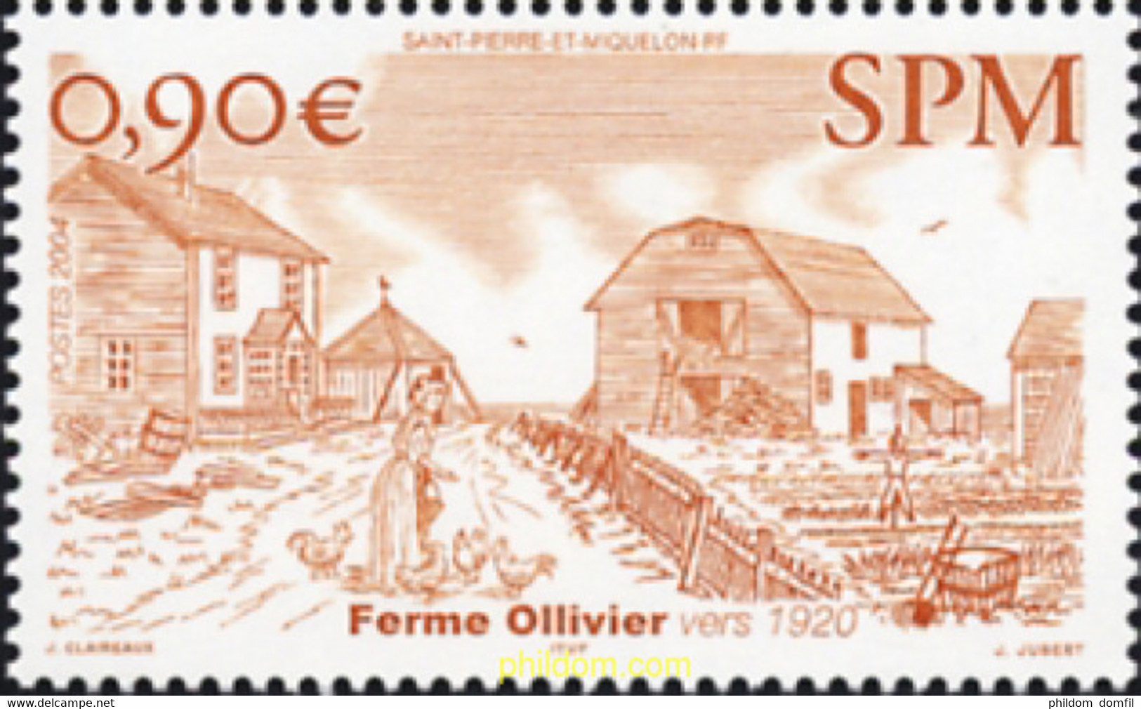 159355 MNH SAN PEDRO Y MIQUELON 2004 LA GRANJA OLLIVIER - Usados