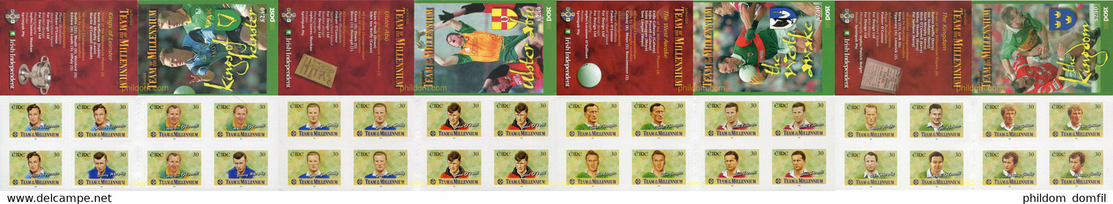 327336 MNH IRLANDA 1999 JUGADORES DE FUTBOL GAELICO - Collections, Lots & Séries