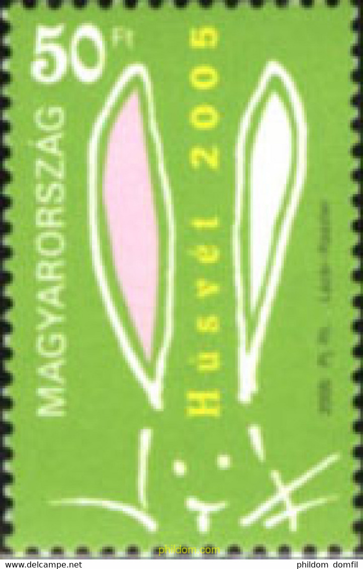 183233 MNH HUNGRIA 2005 PASCUA - Usati