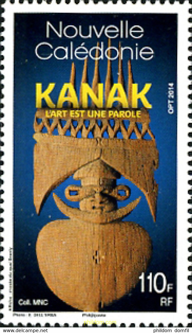 317827 MNH NUEVA CALEDONIA 2014 ARTE KANAK - Used Stamps