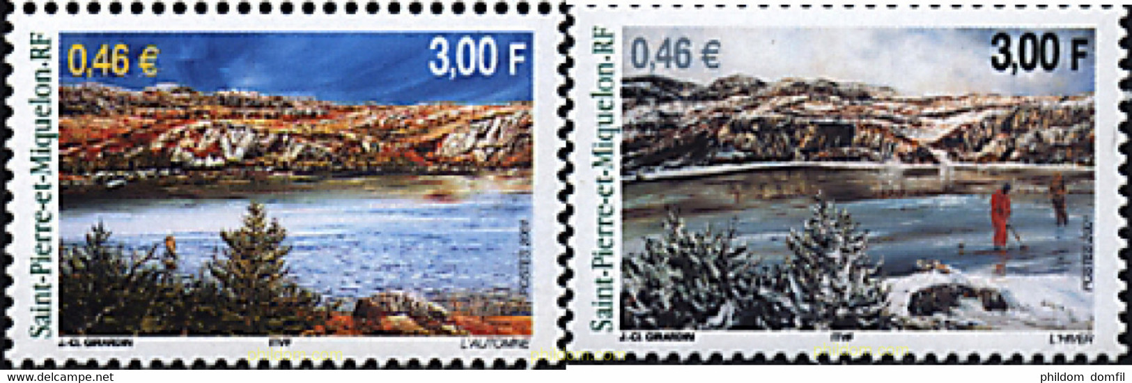 78341 MNH SAN PEDRO Y MIQUELON 2001 ESTACIONES - Usados