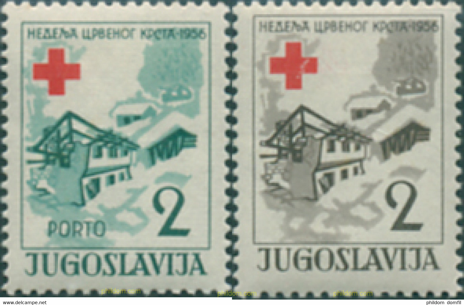 670115 HINGED YUGOSLAVIA 1956 BENEFICENCIA - Collections, Lots & Séries