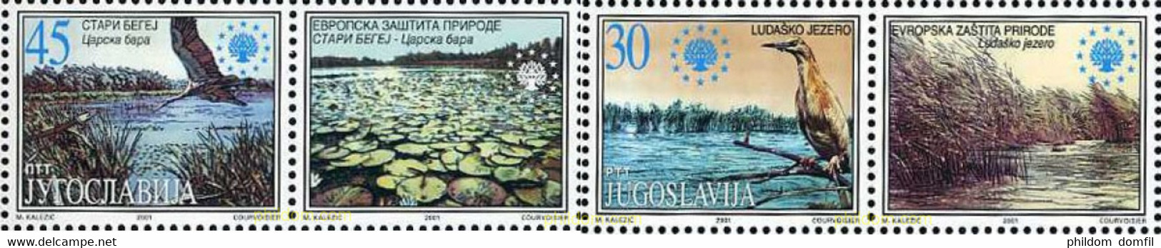 673227 MNH YUGOSLAVIA 2001 NATURALEZA - Usati