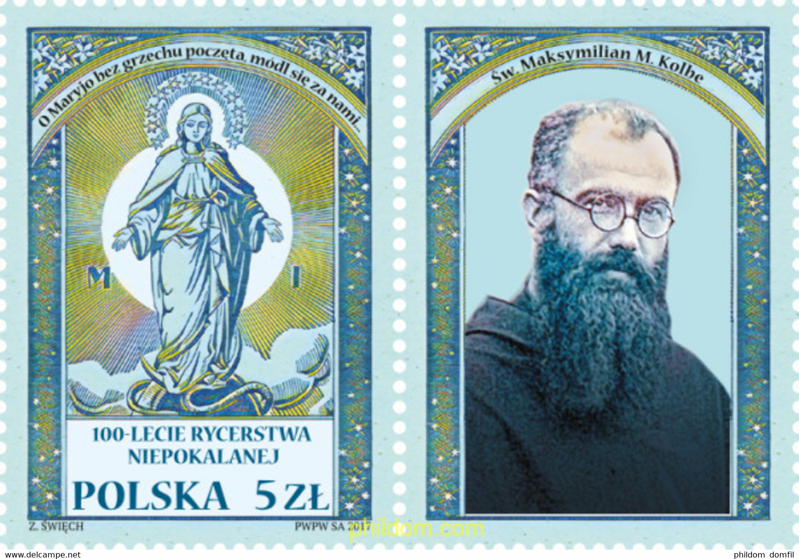 659810 MNH POLONIA 2017 CENTENARIO DE LA MISION DE LA INMACULADA - Ohne Zuordnung