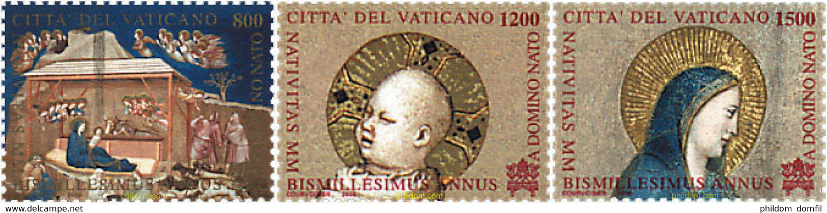 687830 MNH VATICANO 2000 NAVIDAD - Gebruikt