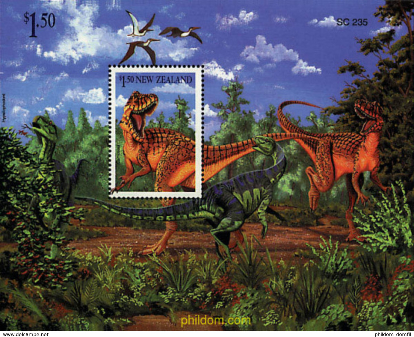 44713 MNH NUEVA ZELANDA 1993 FAUNA PREHISTORICA - Variétés Et Curiosités