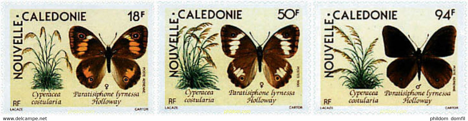 76668 MNH NUEVA CALEDONIA 1990 MARIPOSAS - Used Stamps