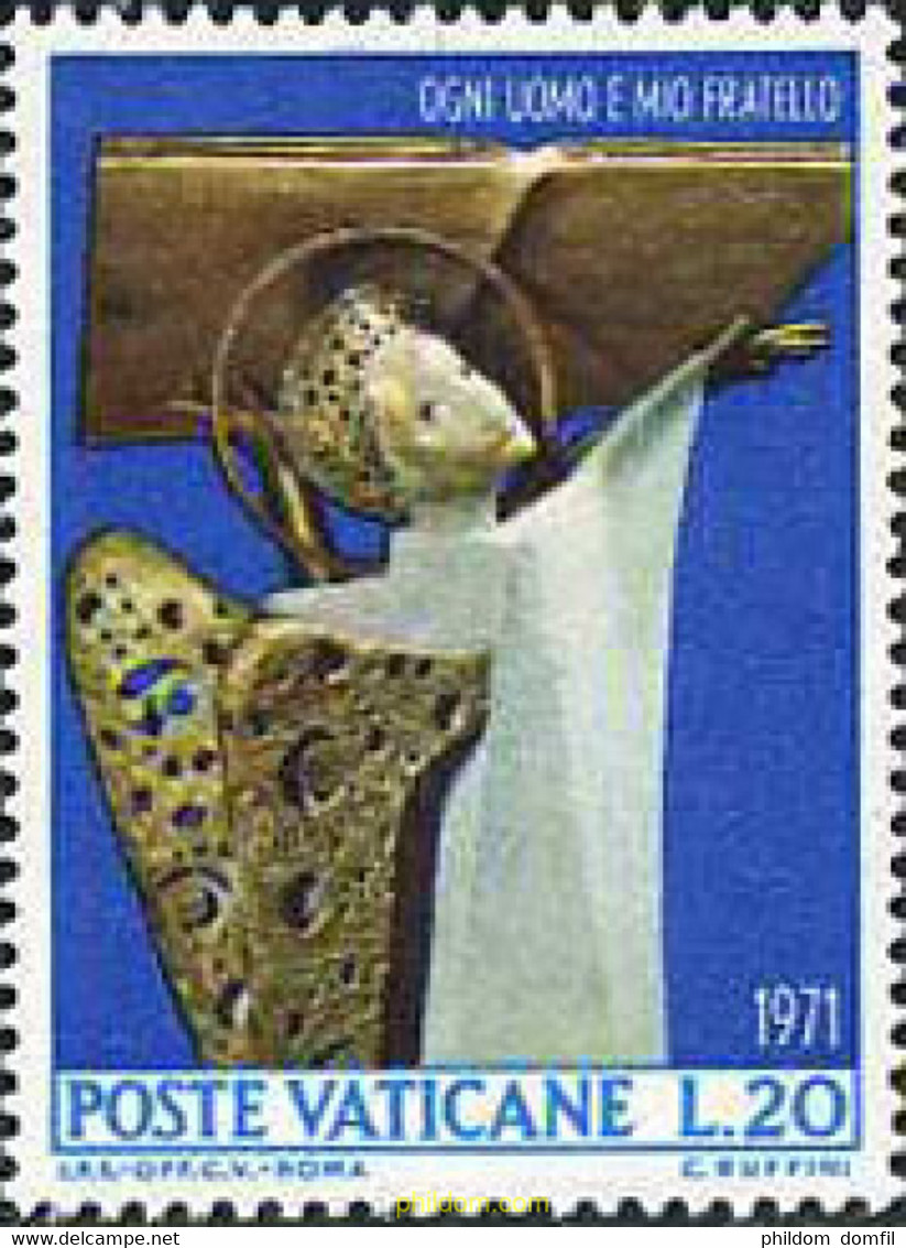 685928 MNH VATICANO 1971 AÑO INTERNACIONAL DE LA LUCHA CONTRA EL RACISMO - Used Stamps
