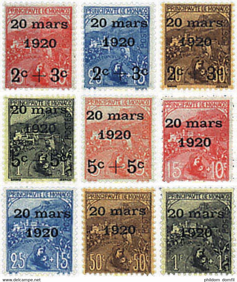 344502 MNH MONACO 1920 BODA DE LA PRINCESA CARLOTA - Sonstige & Ohne Zuordnung