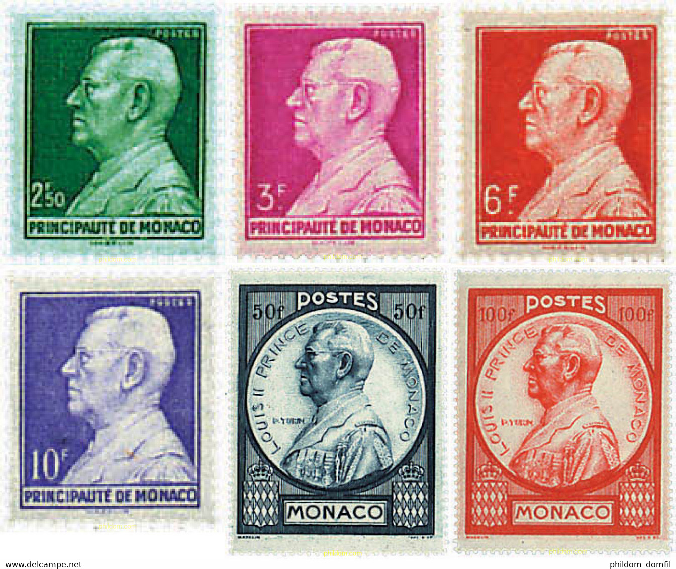 34709 MNH MONACO 1946 PRINCIPE LUIS II - Otros & Sin Clasificación