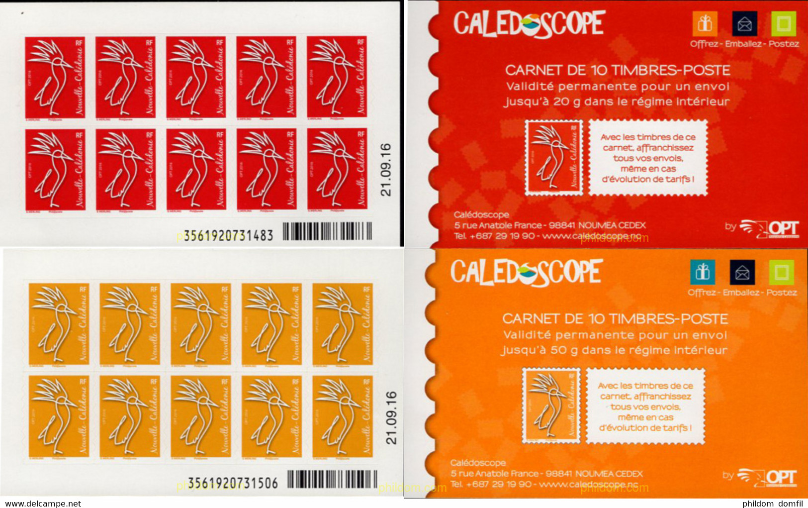 632812 MNH NUEVA CALEDONIA 2016 SERIE BASICA - Used Stamps