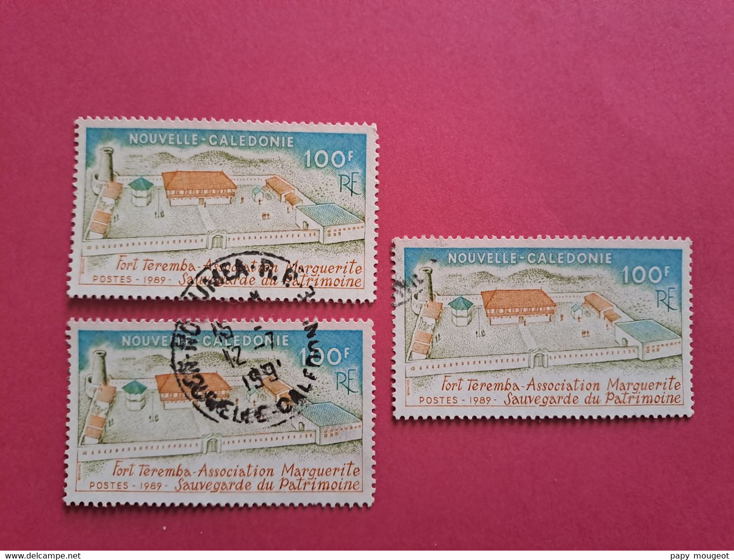 N°584 - Fort Teremba - Association Marguerite Sauvegarde Du Patrimoine (X 3) - Used Stamps