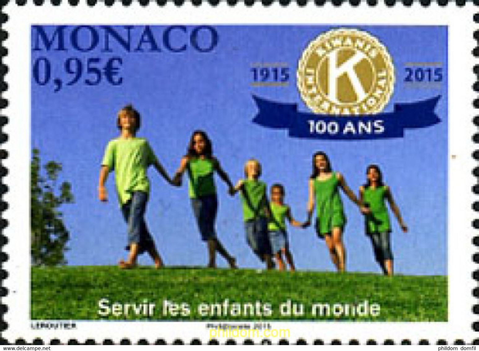 334061 MNH MONACO 2015 KIWANIS - Altri & Non Classificati