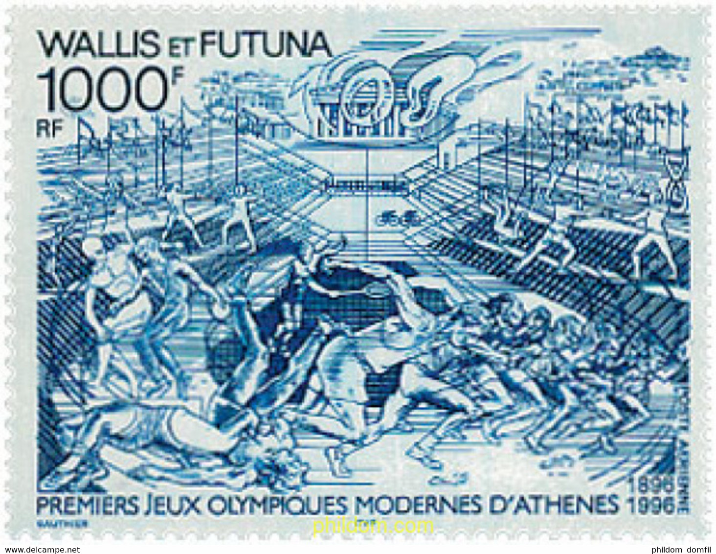 45878 MNH WALLIS Y FUTUNA 1996 CENTENARIO DE LOS JUEGOS OLIMPICOS - Gebruikt