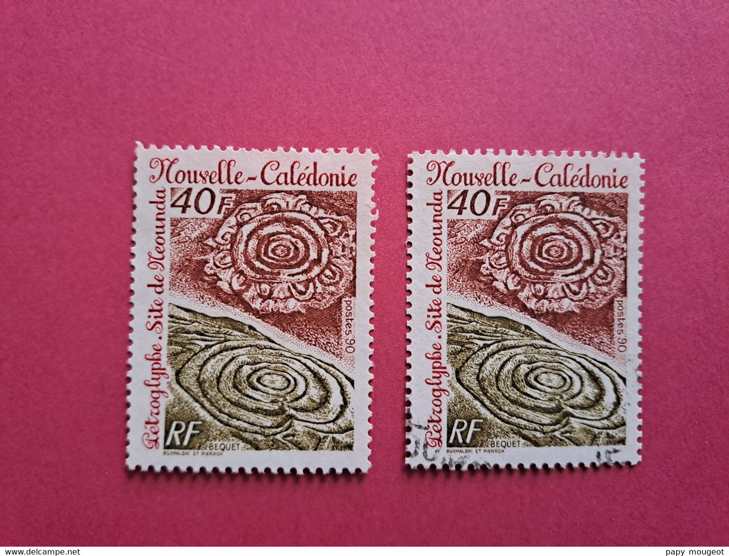 N°597 - Pétrolyphe. Site De Neounda (X 2) - Used Stamps