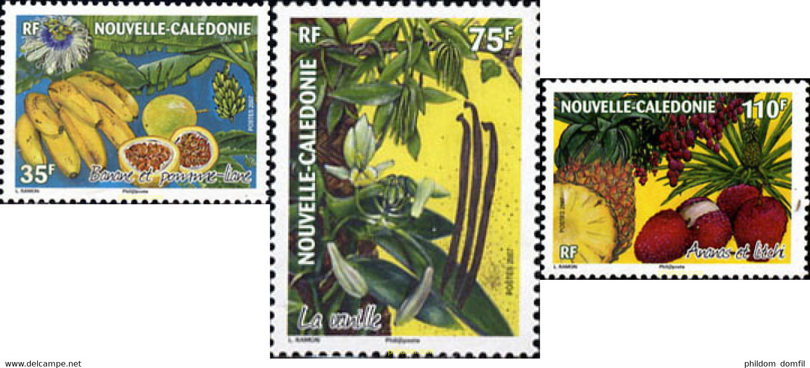 220174 MNH NUEVA CALEDONIA 2007 FRUTOS TROPICALES - Usati