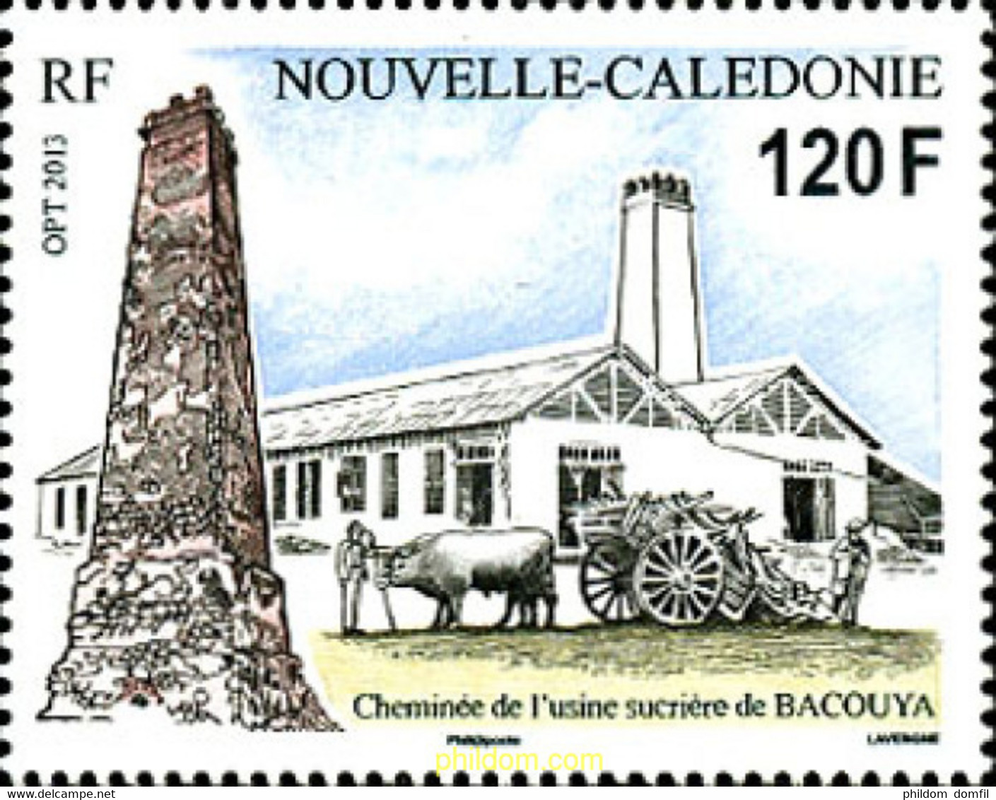 305898 MNH NUEVA CALEDONIA 2013 FABRICA DE AZUCAR - Oblitérés