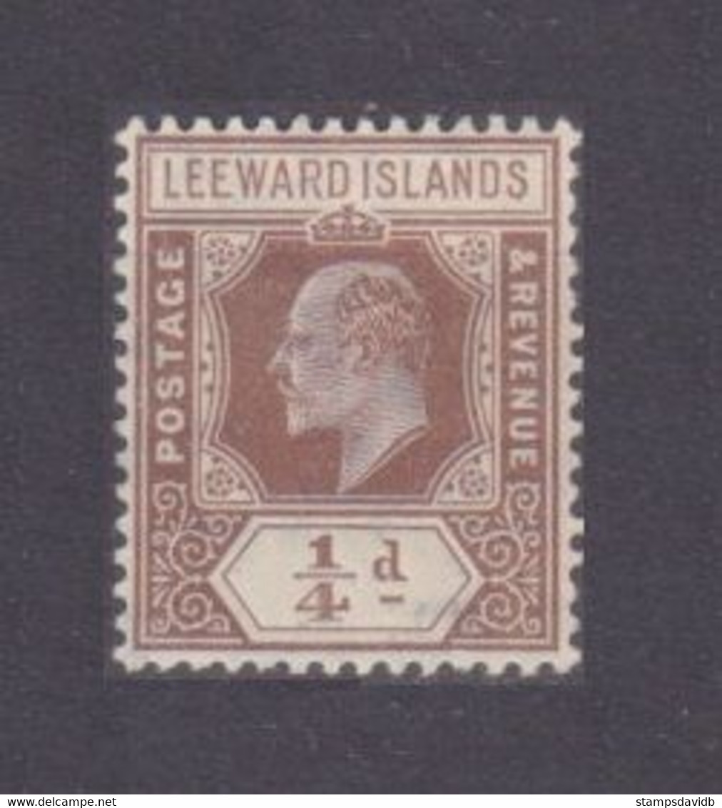 1909 Leeward Islands 36 MLH King Edward VII - Ongebruikt
